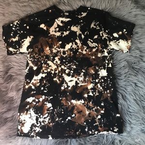 homemade bleach ripped oversized shirt!!